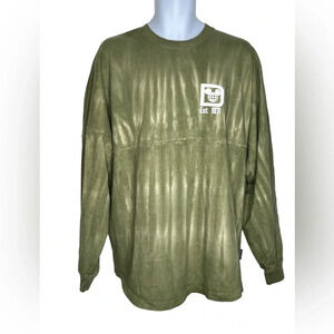 Disney Parks Spirit Jersey Green tie dye size large Walt Disney world WDW